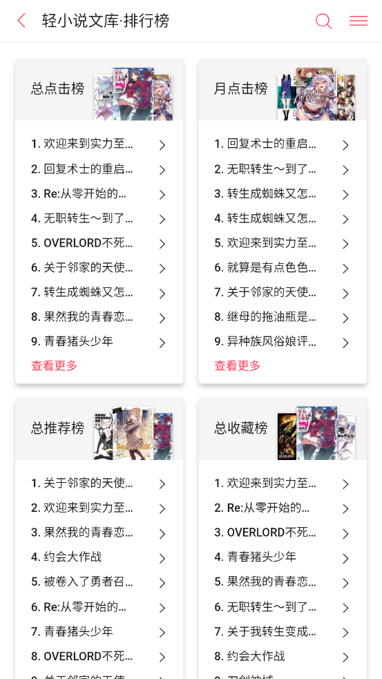 哔哩轻小说软件