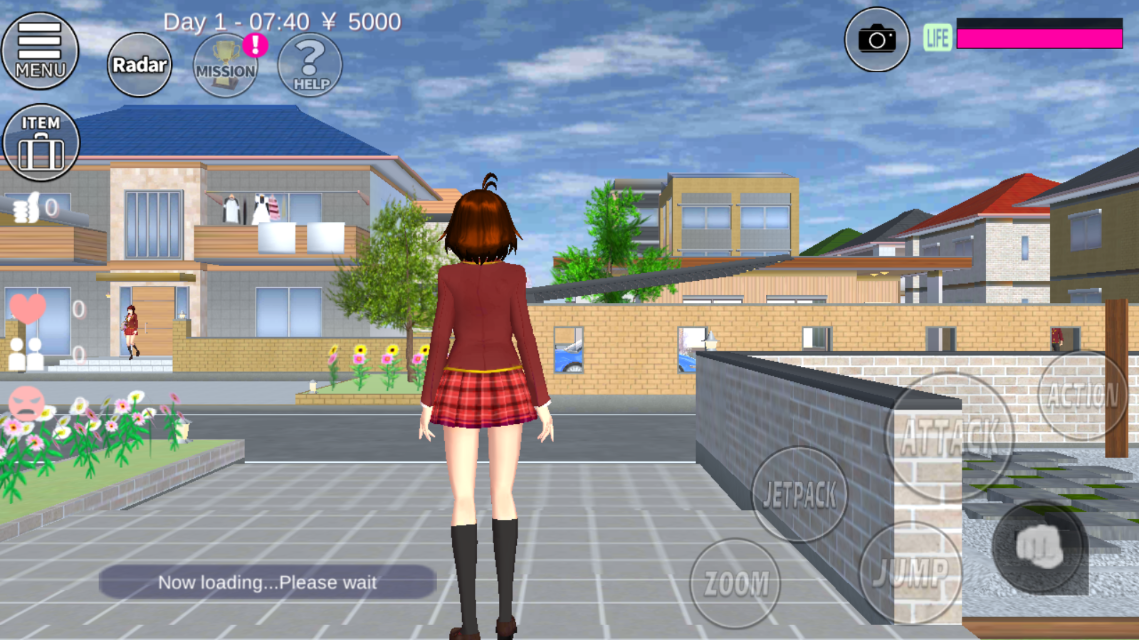 樱花校园模拟器英文版高马尾和舞蹈