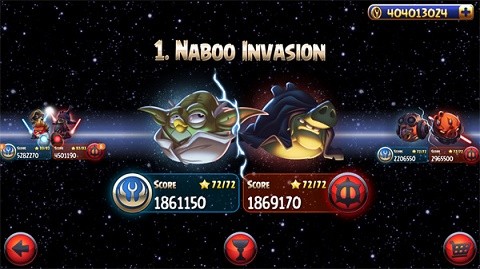 愤怒的小鸟星球大战2无限金币版