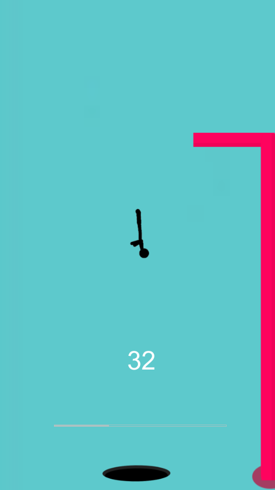 火柴人翻转进洞