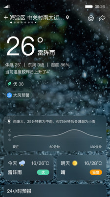 呱呱天气预报