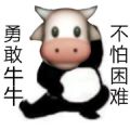 勇敢牛牛不怕困难表情包