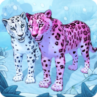  北极豹家族雪林模拟(Snow Leopard Family Sim)