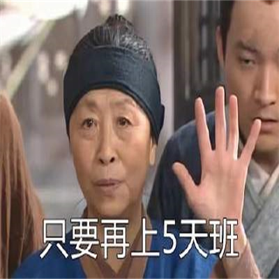 再摸5天鱼就放假了表情包