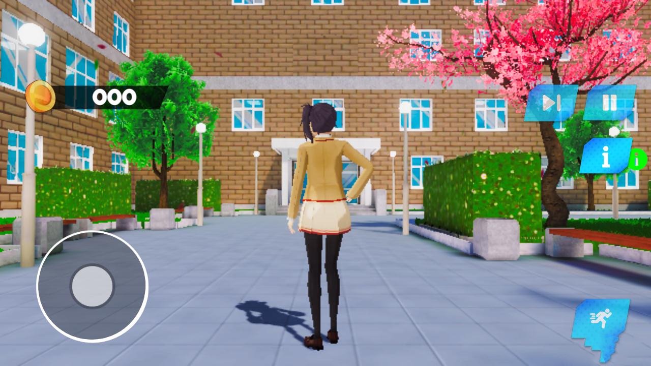 动漫高中樱花女孩生活