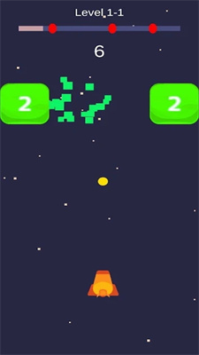 太空数字砖块射击