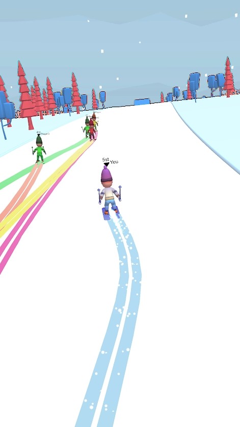 Skier hill 3d