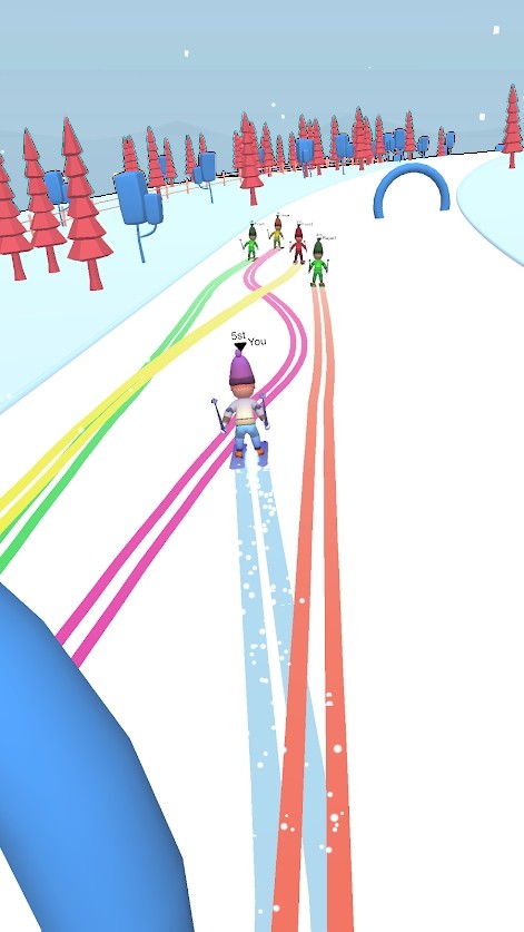 Skier hill 3d