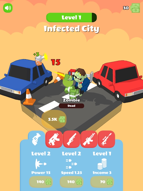 转圈射击(Idle Shoot)