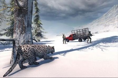  北极豹家族雪林模拟(Snow Leopard Family Sim)