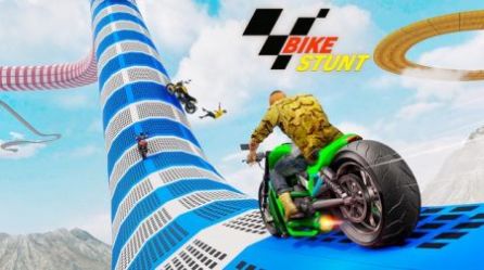 GT超级坡道摩托特技赛车(GT Mega Ramp Bike Stunt Racing)